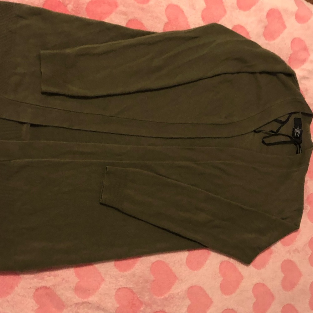 Dark green cardigan